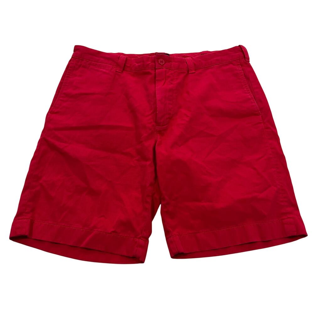 17-6 J. CREW Men's Stanton Chino Shorts Red 34x9
